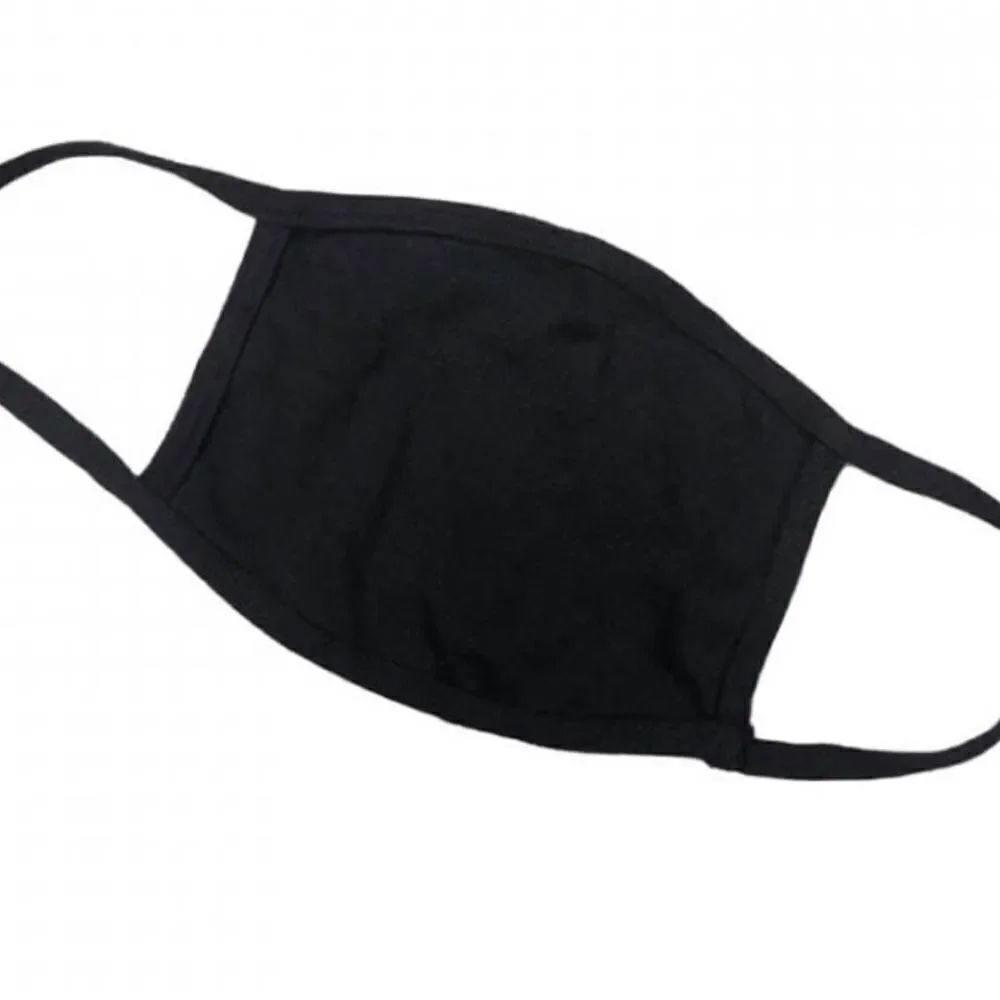 UnisexโBlackโCottonโFaceโMask